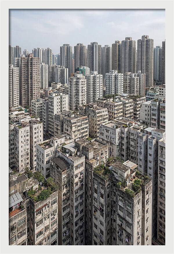 Dense Urban Landscape Of Kowloon