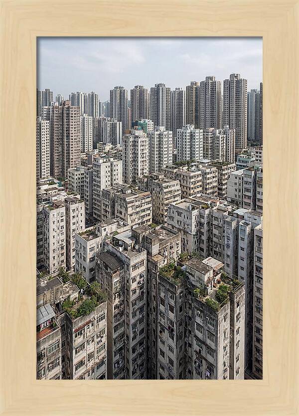 Dense Urban Landscape Of Kowloon