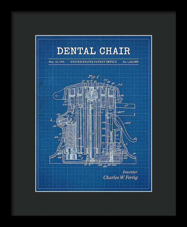 Dental Chair Blueprint Patent Us1233859a