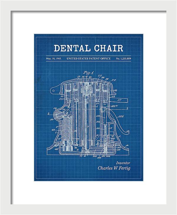 Dental Chair Blueprint Patent Us1233859a