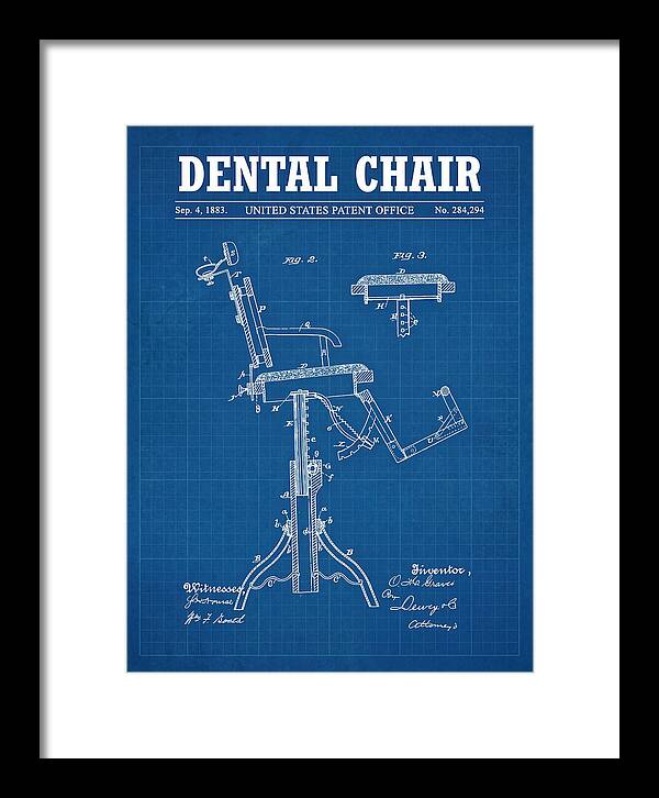 Dental Chair Blueprint Patent Us284294a
