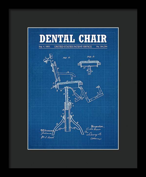 Dental Chair Blueprint Patent Us284294a