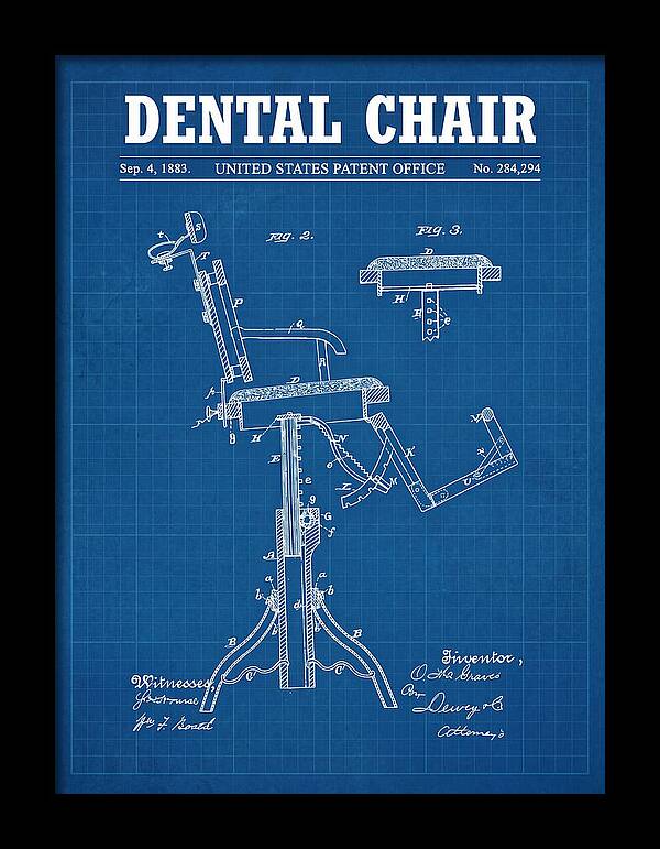 Dental Chair Blueprint Patent Us284294a