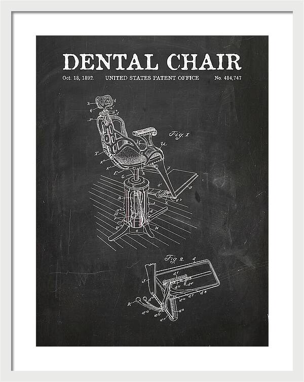 Dental Chair Chalkboard Patent Us484747a