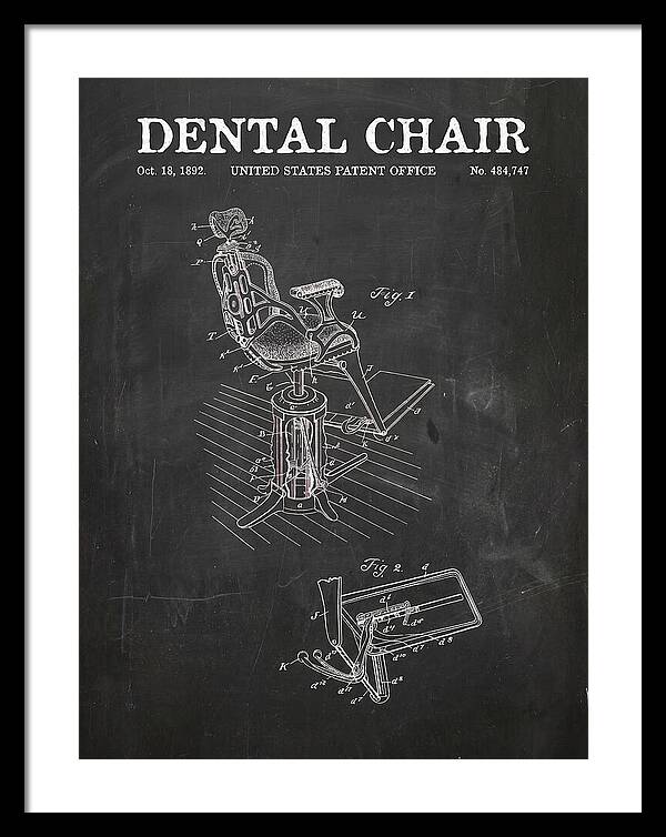 Dental Chair Chalkboard Patent Us484747a