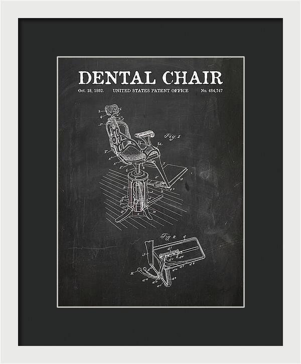 Dental Chair Chalkboard Patent Us484747a