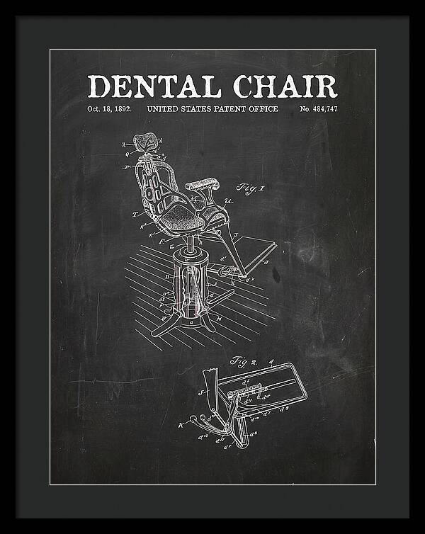 Dental Chair Chalkboard Patent Us484747a