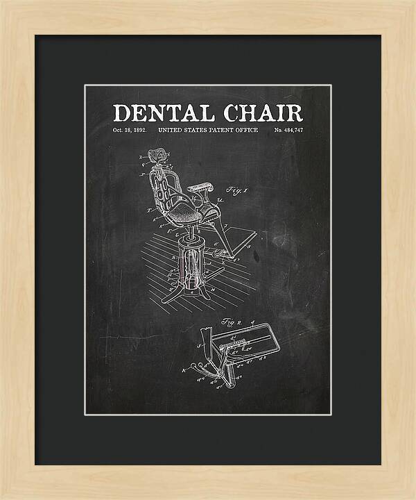 Dental Chair Chalkboard Patent Us484747a