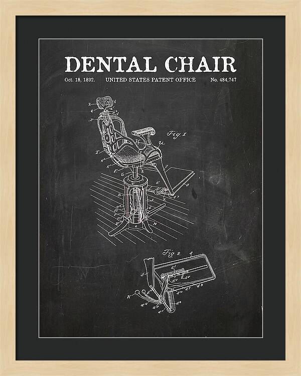 Dental Chair Chalkboard Patent Us484747a