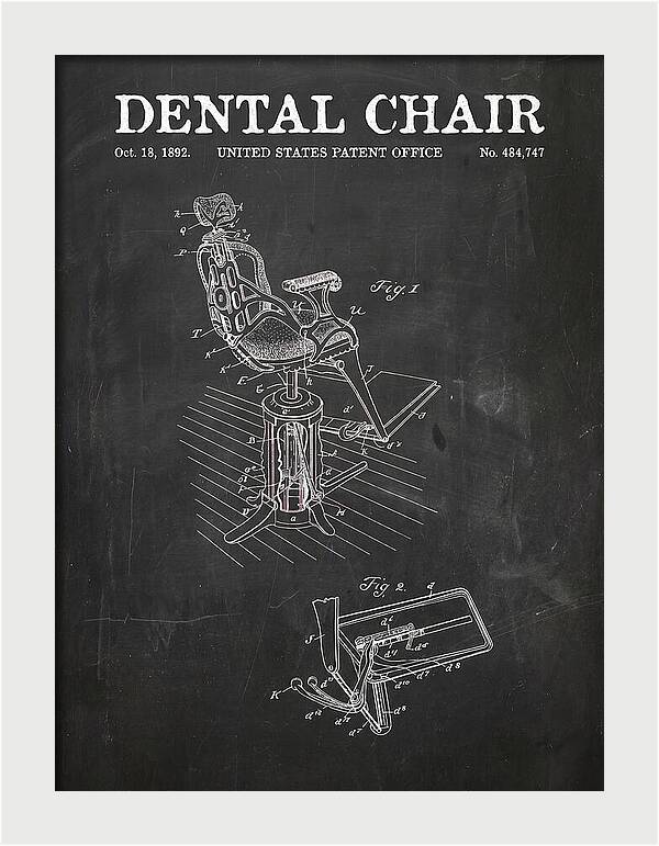 Dental Chair Chalkboard Patent Us484747a