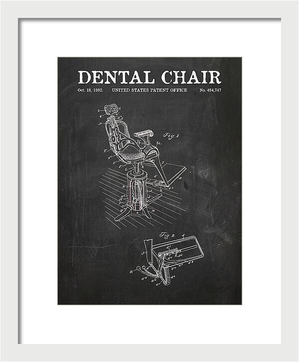 Dental Chair Chalkboard Patent Us484747a