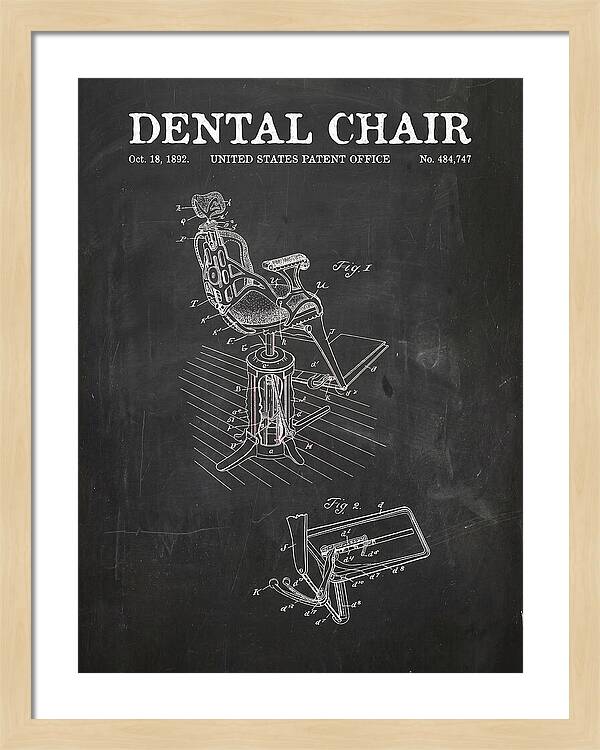 Dental Chair Chalkboard Patent Us484747a