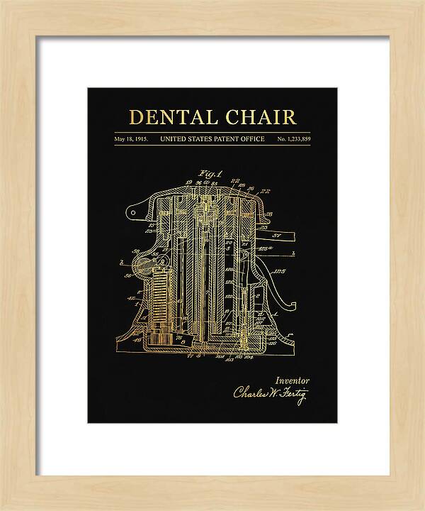 Dental Chair Gold Patent Us1233859a