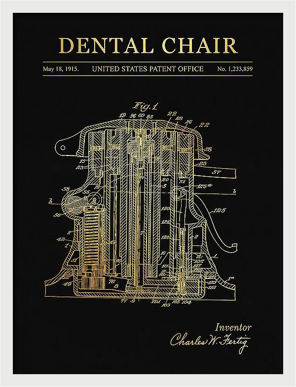 Dental Chair Gold Patent Us1233859a
