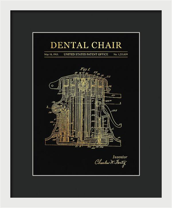 Dental Chair Gold Patent Us1233859a
