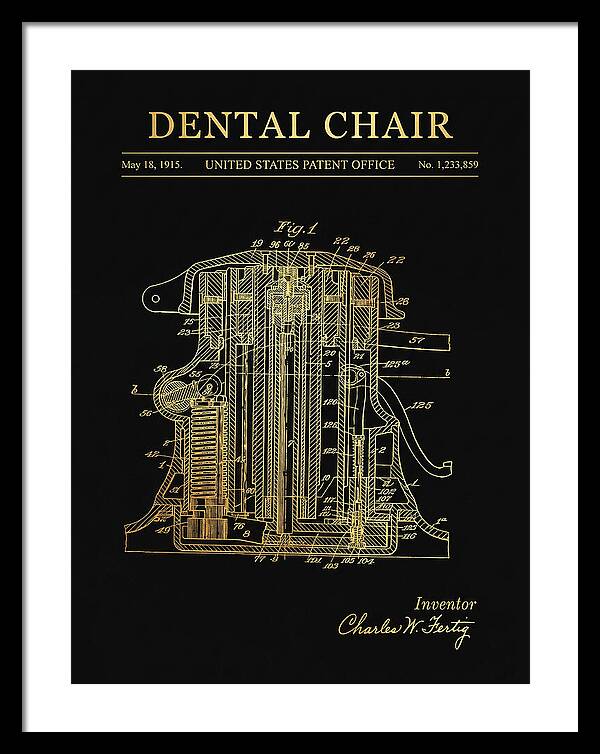 Dental Chair Gold Patent Us1233859a