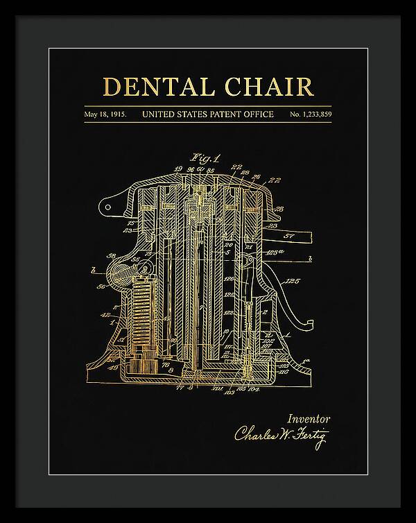 Dental Chair Gold Patent Us1233859a