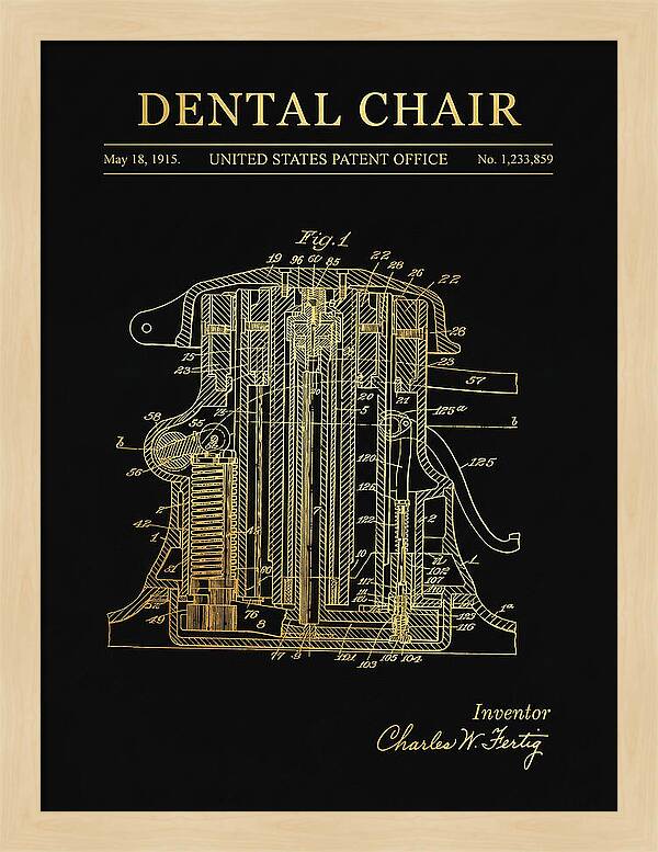 Dental Chair Gold Patent Us1233859a