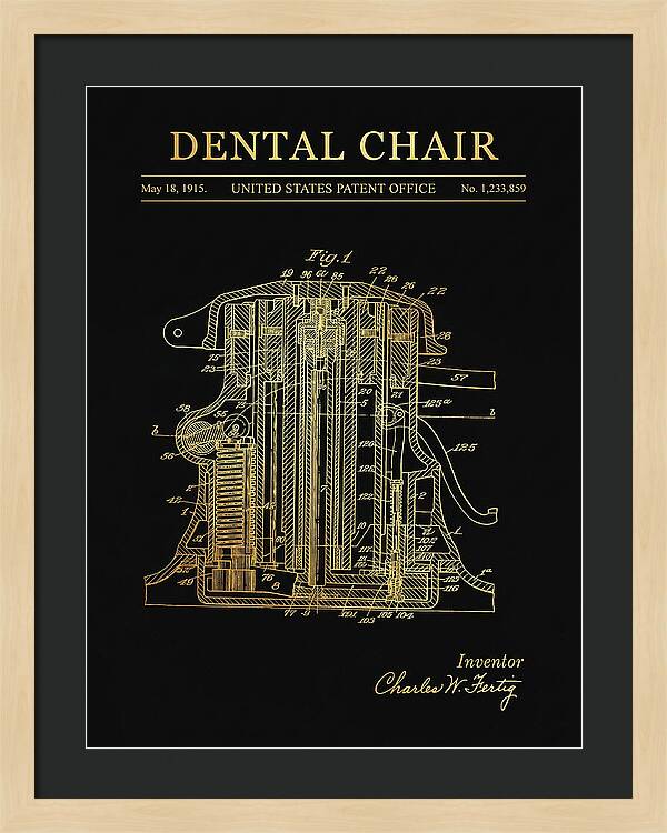 Dental Chair Gold Patent Us1233859a
