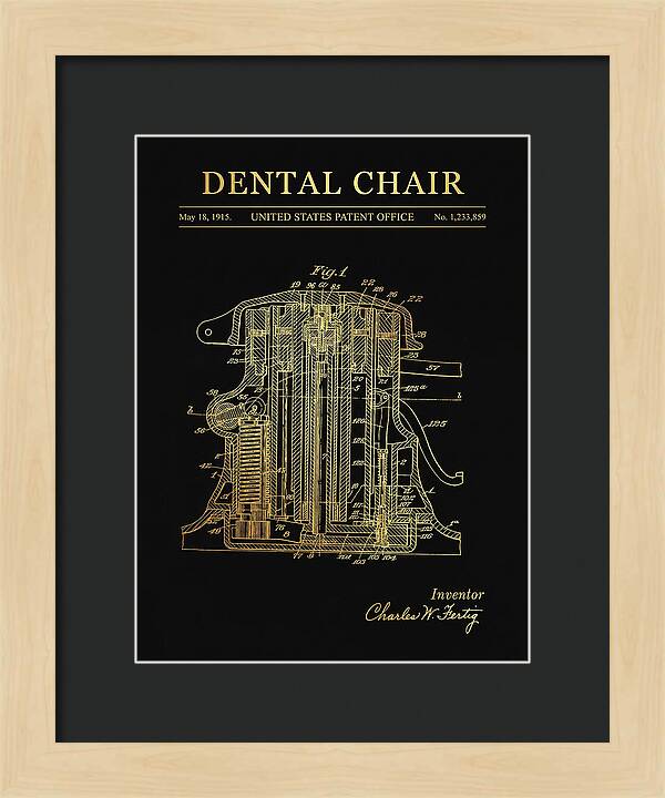 Dental Chair Gold Patent Us1233859a