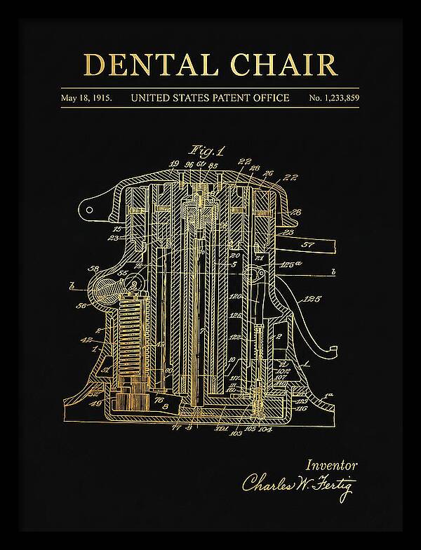 Dental Chair Gold Patent Us1233859a