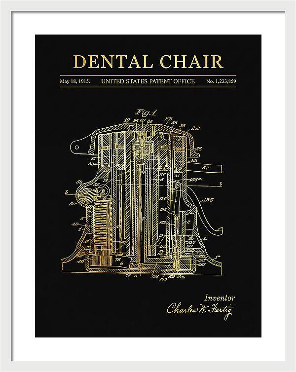 Dental Chair Gold Patent Us1233859a