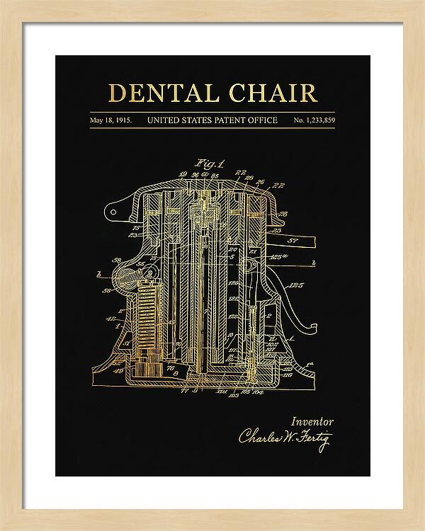 Dental Chair Gold Patent Us1233859a