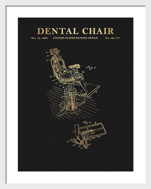 Dental Chair Gold Patent Us484747a