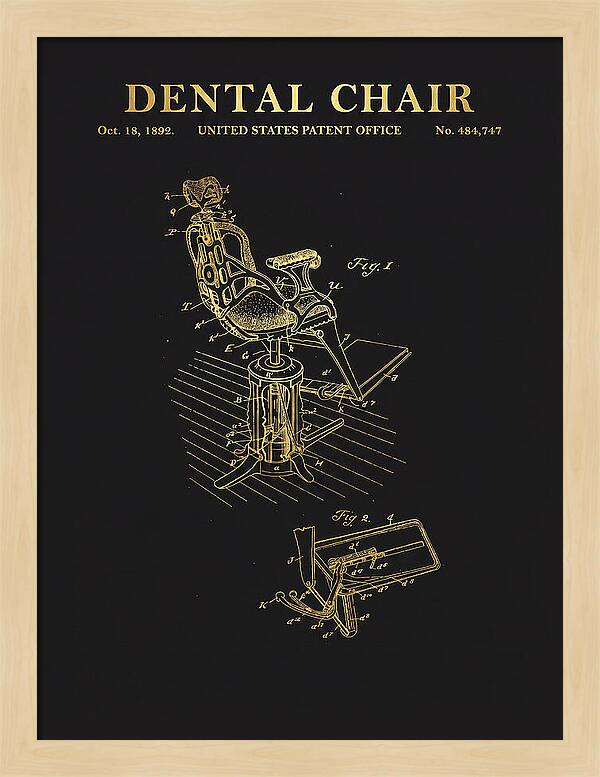 Dental Chair Gold Patent Us484747a