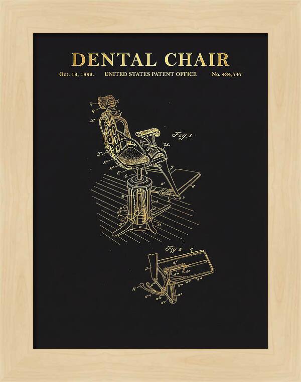 Dental Chair Gold Patent Us484747a