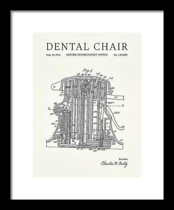 Dental Chair Minimalist Patent Us1233859a