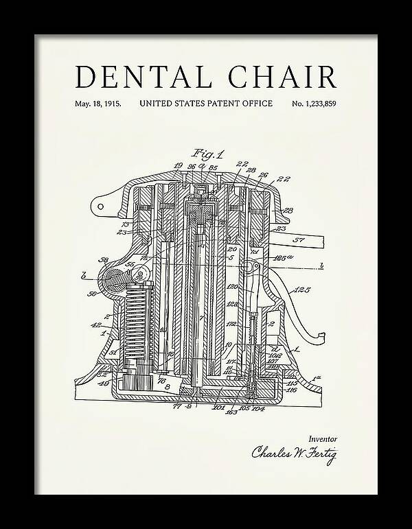 Dental Chair Minimalist Patent Us1233859a