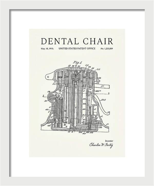 Dental Chair Minimalist Patent Us1233859a