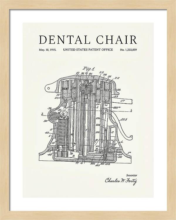 Dental Chair Minimalist Patent Us1233859a