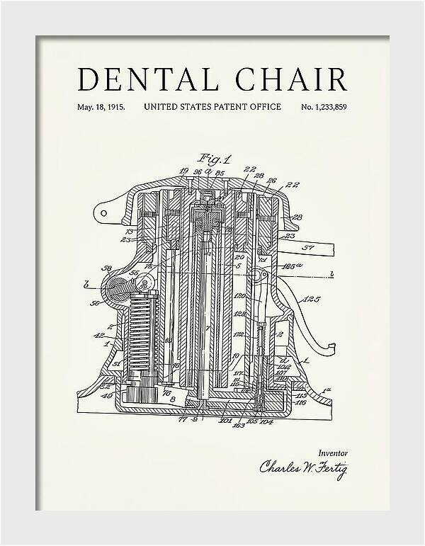 Dental Chair Minimalist Patent Us1233859a