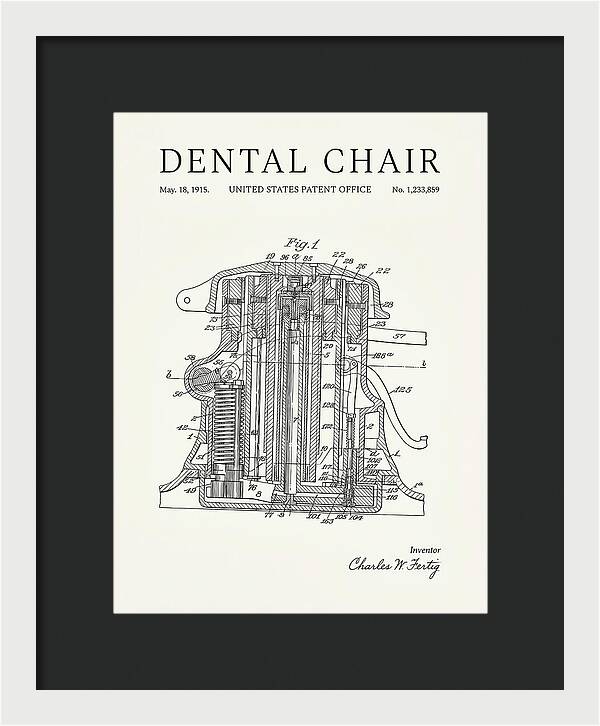 Dental Chair Minimalist Patent Us1233859a