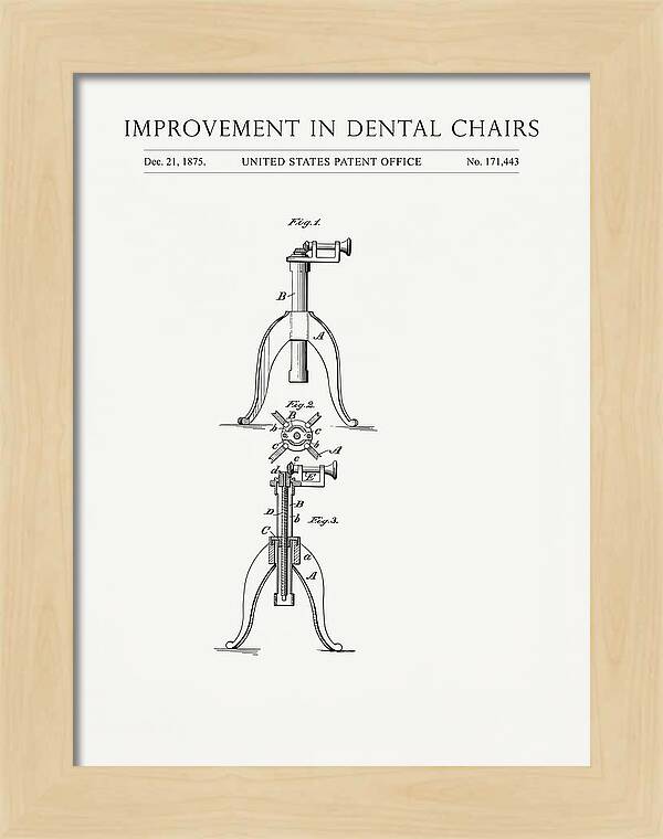 Dental Chair Minimalist Patent Us171443a