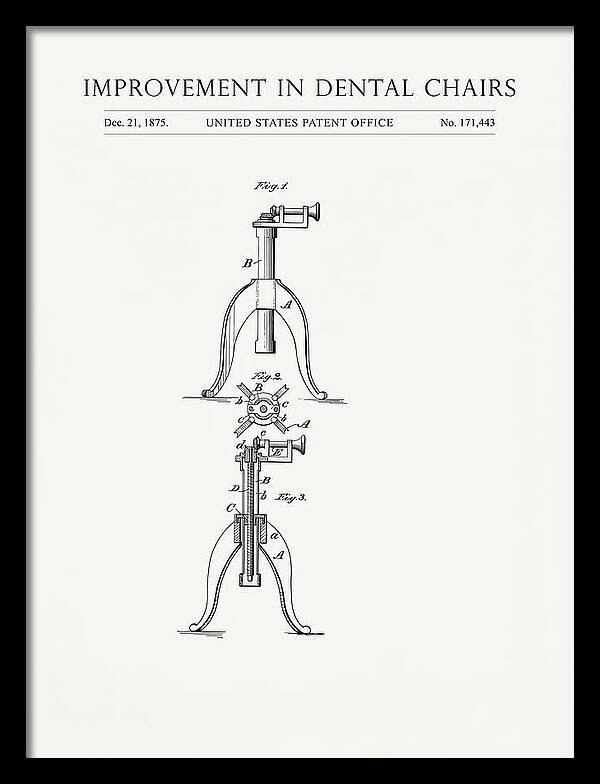 Dental Chair Minimalist Patent Us171443a