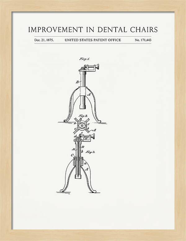 Dental Chair Minimalist Patent Us171443a