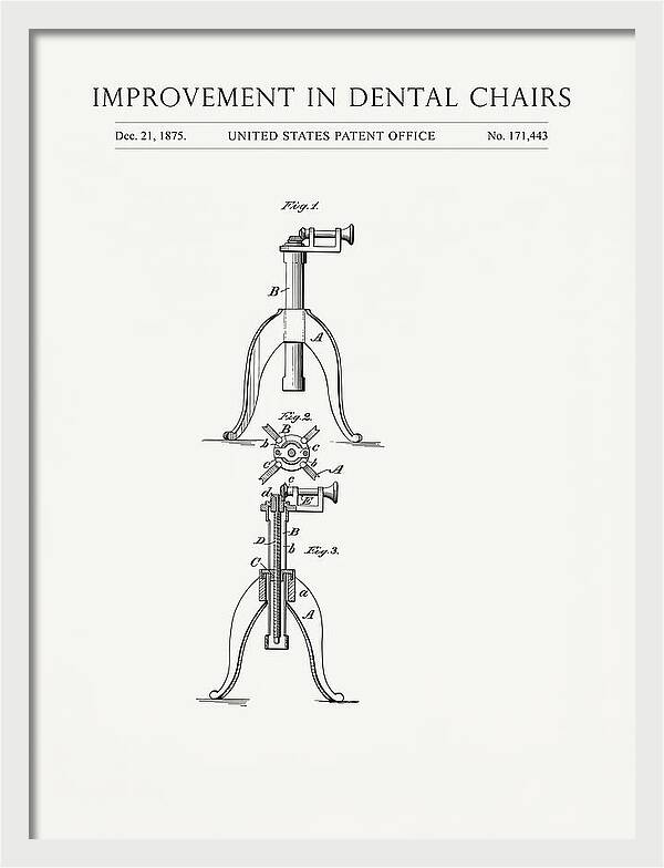 Dental Chair Minimalist Patent Us171443a