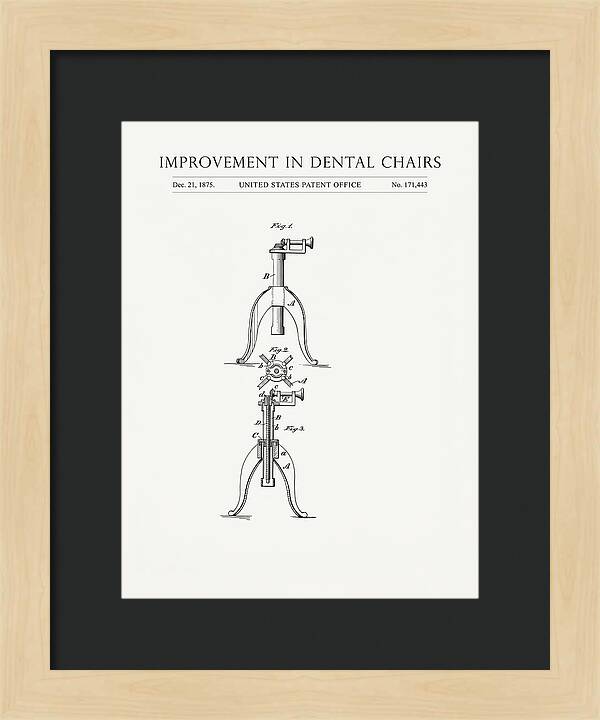Dental Chair Minimalist Patent Us171443a