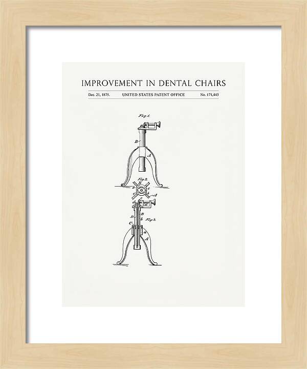 Dental Chair Minimalist Patent Us171443a