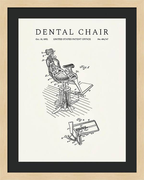 Dental Chair Minimalist Patent Us484747a