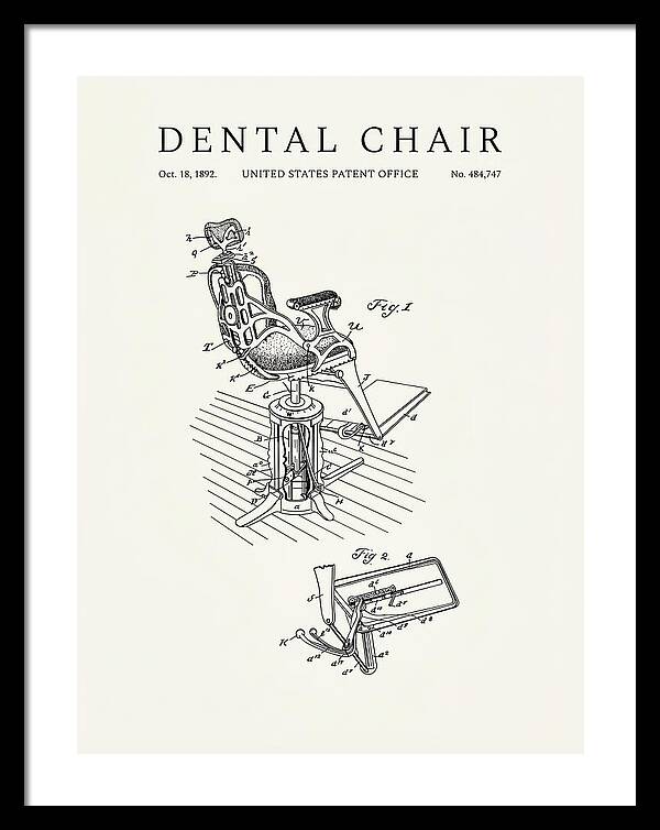 Dental Chair Minimalist Patent Us484747a