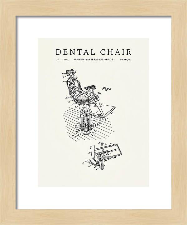 Dental Chair Minimalist Patent Us484747a