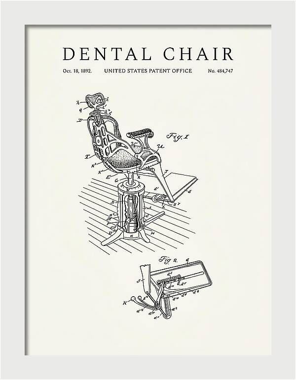 Dental Chair Minimalist Patent Us484747a