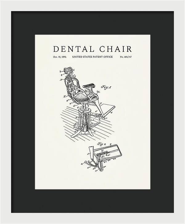 Dental Chair Minimalist Patent Us484747a
