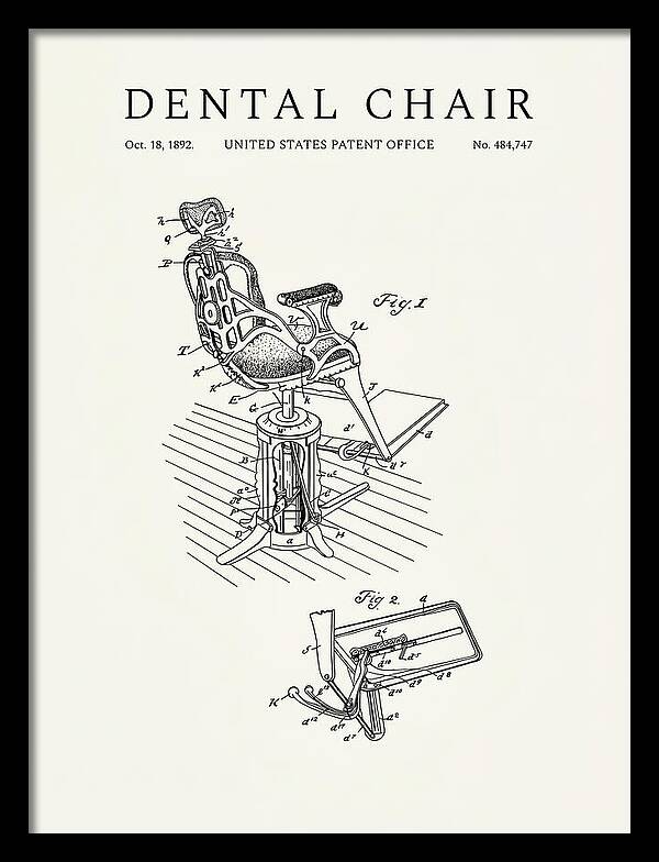 Dental Chair Minimalist Patent Us484747a