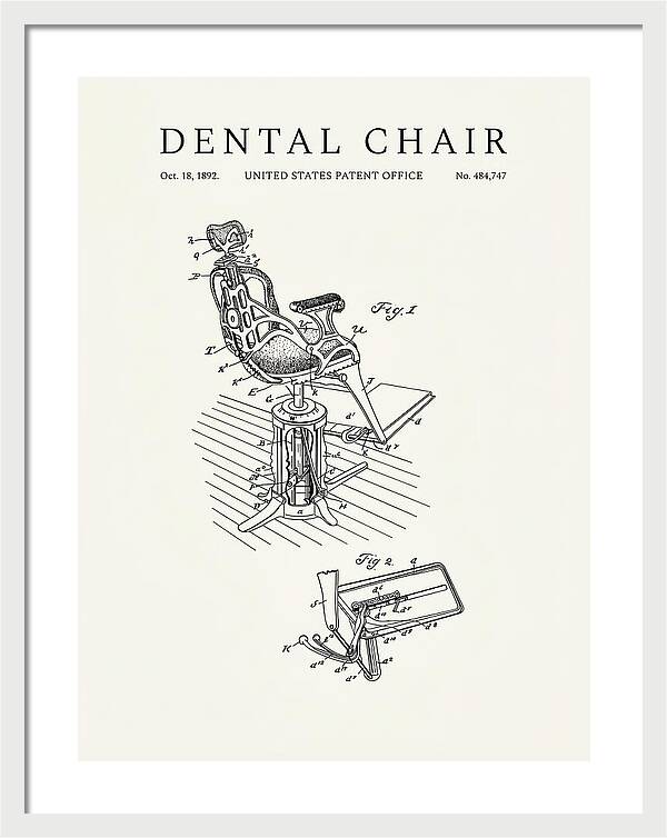 Dental Chair Minimalist Patent Us484747a