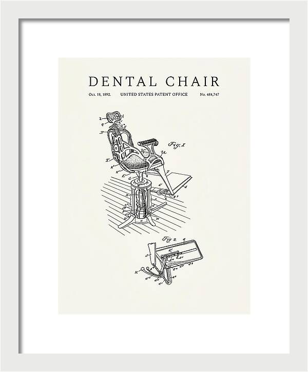 Dental Chair Minimalist Patent Us484747a